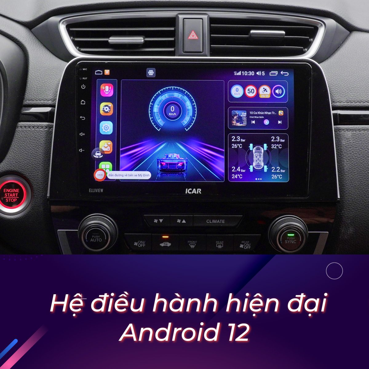 MÀN HÌNH ANDROID LIỀN CAM 360 ELLIVIEW S5 PREMIUM